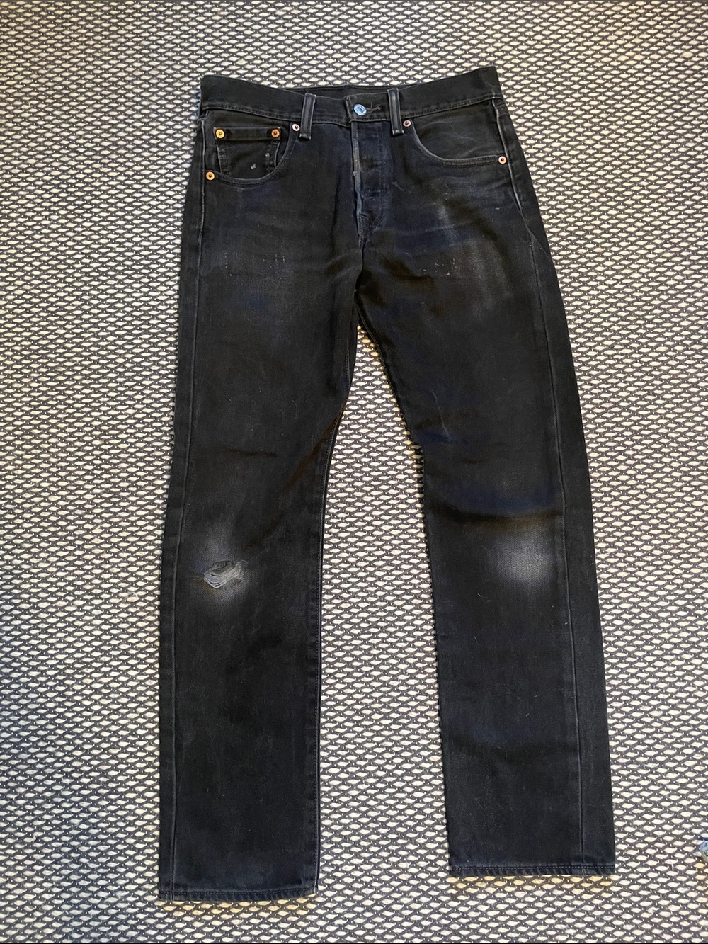 Levi’s 505 Men's Black Straight-Leg Jeans